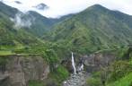Uma das cachoeiras da 'Ruta de las Cascadas', em Baños, no Equador